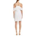 BB Dakota NEW  Kaless Off Shoulder White Ruffle Cut Out Shift Dress Women’s 10 Photo 1