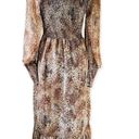 Betsey Johnson Snakeskin Print Peasant Dress Small NWT Photo 1