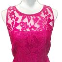 Laundry by Shelli Segal Laundry Shelli Segal Lace Cutout Dress Pink Scalloped Hem Fuschia Back Cutout 8 Photo 4