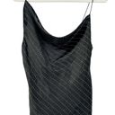 ZARA  Womens Jewel Rhinestone Embellished Draped Satin Cami Tank Top Size M Black Photo 2