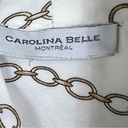 Carolina belle  w/Tie Neck & Button Front Top w/a Chain Print Photo 3