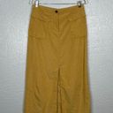 Patagonia  Women 6 Mustard Yellow Maxi Skirt Slit Pockets Outdoor Gorpcore Photo 0