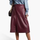 NWT Jonathan Simkhai Bia Vegan Leather Wrap Skirt Size 8 Photo 1