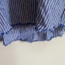 Harper  Linen Blue and White Striped Dress Photo 7