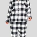 Sonoma  black and white plaid 2 piece flannel pj set! Photo 2