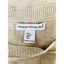 Wearing Your Heart on Your Sleeve Sweater S Brown Cotton Pullover Flare Thin Photo 4