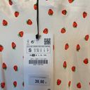 ZARA Strawberry Sleeveless Mini Dress Fit & Flare Lined Shift Cami small Photo 5