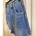 L'Agence  NWT Audrey Gold Zipper‎ Womens High Rise Frayed Denim Shorts Size 24 Photo 3