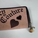 Juicy Couture  Large Pink Suede Zip Around Full Size Wallet  - EUC Photo 6