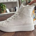 Roxy  Sheilahh 2.0 Mid-Top White Rainbow Lace Up Sneakers Photo 2