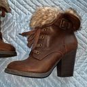 Charlotte Russe Fur Ankle Booties Size 6 Photo 1