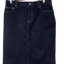 Krass&co LRL Lauren Jeans  Denim Skirt Womens 10 Dark Wash Classic Western Minimalist Photo 0
