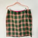 The Moon Boden British Tweed By 100% Wool Plaid Pencil Skirt Size 16R Photo 4