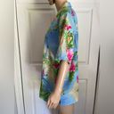 Bonworth Vintage  Women’s Size M Hawaiian Shirt Floral Lighthouse Beach Summer Photo 2