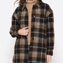 Madewell  Shacket Womens 1X Brown Plaid Wool Alpaca Belrose Shirt Jacket NEW Photo 0