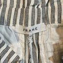 Frame  Striped Linen Blend Paperbag Shorts - size Small Photo 3