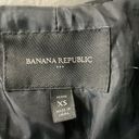 Banana Republic Wool Zip Blend Hooded Coat Faux Fur Trim Black Women's Petite XS Photo 1