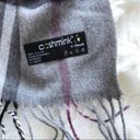 V. Fraas Gray Plaid Winter Scarf Photo 3