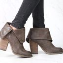sbicca  Chord Fold-Over Boots Taupe Brown Heeled Size 7 Photo 0