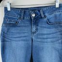 Lee  Riders Mid Rise Bootcut Jeans Dark Wash Embroidery Stretchy 6M 27 Waist Photo 4