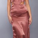 Pretty Little Thing Mauve Strapless Maxi Dress Photo 0