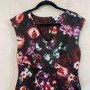 The Bar  Ill Womens Floral Print Envelope Sheath Dress  Size Large Photo 3