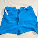 La Perla NWT  100% silk blue twisted shorts/beach cover/italy40 Photo 7