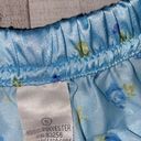 Vintage Blue  floral silky shorts size small Photo 2