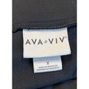 Ava & Viv  Black Stretchy Pencil Skirt Size X Plus Photo 4