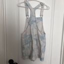 Aerie New  Women's XS Tie-Dye Denim Overalls - Light Blue & White NWT Photo 6