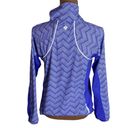 prAna  purple color block Chevron print high neck packable zip windbreaker sz S Photo 2