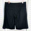 BCBGMAXAZRIA  Mandy Pleat Front Culotte Shorts Black 4 Wool Photo 1