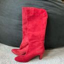 Bandolino Red Suede Boots Photo 0