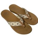 REEF  Women's Thong Slip On Flat Sandals Size 10 Beach Tan Photo 2