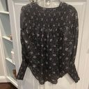 Veronica Beard  Silk Smocked Blouse Photo 4