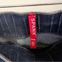 Spanx  Distressed Ankle Skinny Jeans Medium Wash Size Medium $98 Stretch Denim Photo 3