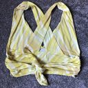 Urban Outfitters  Phoenix Plunging Tie-back Cropped Tank in Yellow Stripe Small Photo 11