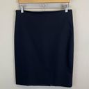 The Row  Satin Trim Classic Pencil Skirt Black Size 8 Photo 0