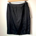 Anne Klein NWT  black 100% linen pencil skirt size 4. Photo 0