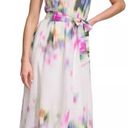 DKNY Printed Halter Tie-Waist Midi Dress Size 6 Photo 0