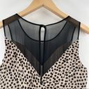 BCBGeneration  Dress Chai Combo Polka Dot Dots Mesh Mini Black & Creme Size 6 Photo 4