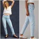 American Eagle , Strigid High Rise Light Medium Wash Mom Jeans, Size 10 Short Photo 3