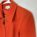 Krass&co CASUAL CORNER &  Orange Wool Blend Zippered Jacket Photo 2