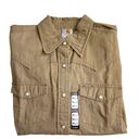 Carhartt  Khaki Western Shirt Long Sleeve Button Up Work Gear Wear Women’s medium Photo 4