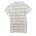 Everlane  Womens The Organic Cotton Polo Dress S Cream Tan Striped Short Sleeve Photo 4