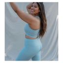 Girlfriend Collective  NWOT Sky Blue High Rise Compression Leggings Small Photo 6