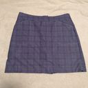 Peter Millar  Womens Golf Skirt Polyester Spandex Checkered Blue White Sz 10 EUC Photo 0