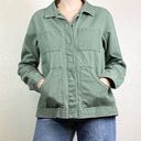 Universal Threads Universal Thread Green Denim Utility Jean Jacket Photo 0