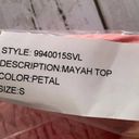 Petal NWT Ronny Kobo Mayah Bandeau Crop Top in  Pink Photo 6