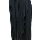 Isabel Maternity NEW  Ruffle Midi Dress in Black Size Small Photo 2